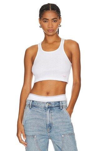 Womens Cropped Classic Racer Tank
                    
                    Alexander Wang | Revolve Clothing (Global)