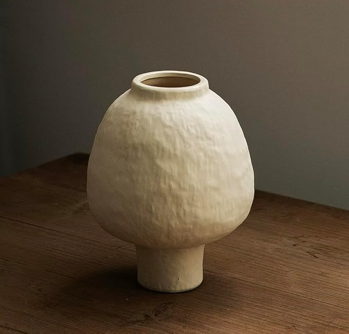 Ceramic Vase, Farmhouse Decor, Home Decorative Vase, Wabi-Sabi Home Decor, Boho Decor Vases for L... | Amazon (US)