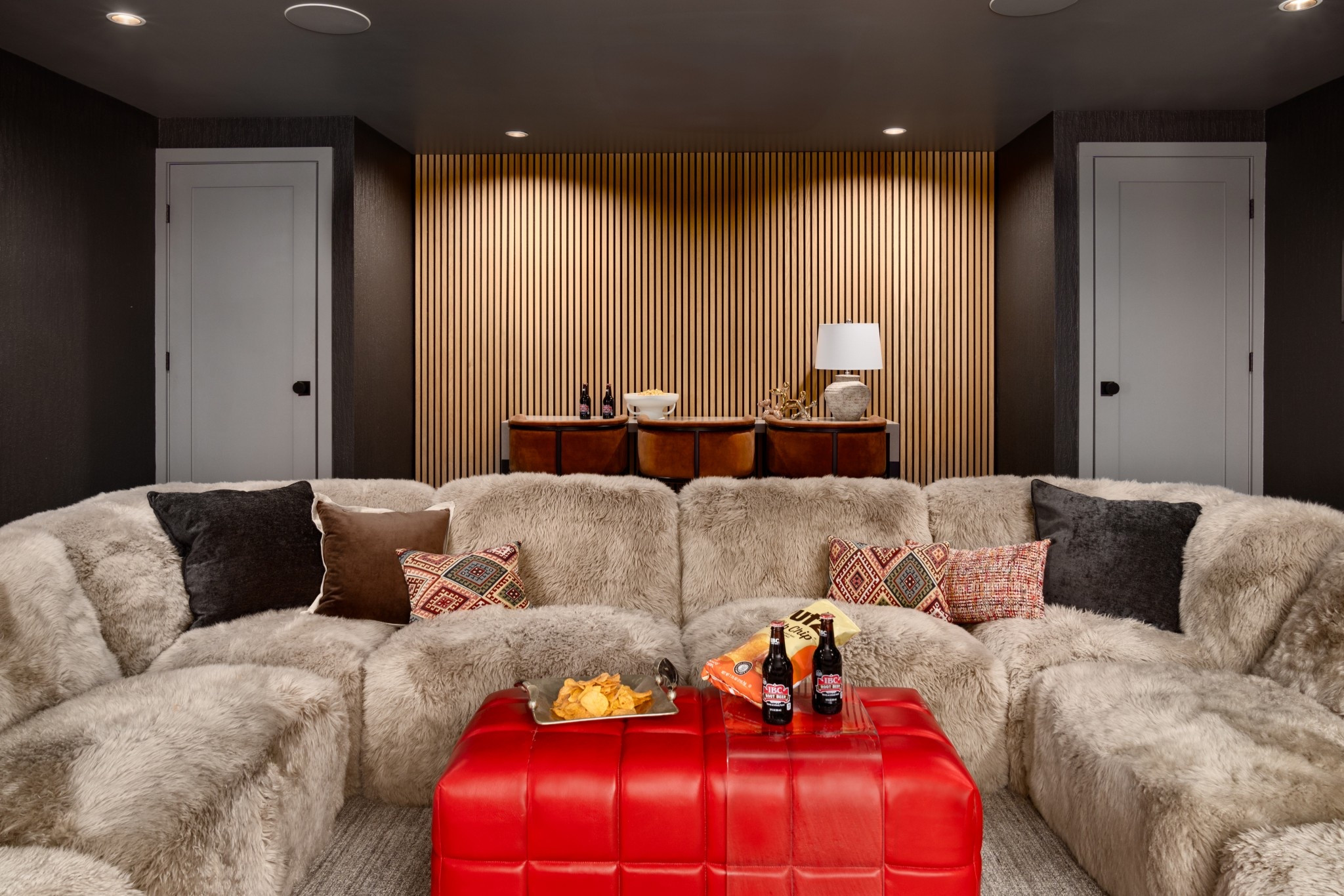 Happy Halloween! We’ll be spending our evening passing out candy and watching scary movies, which makes this movie room the perfect place to spend the 31st. A cozy sectional with ample seating and an ottoman that doubles as a foot rest and table for snacks make this the ultimate cozy living room retreat 

#LTKHome #LTKFamily #LTKHalloween