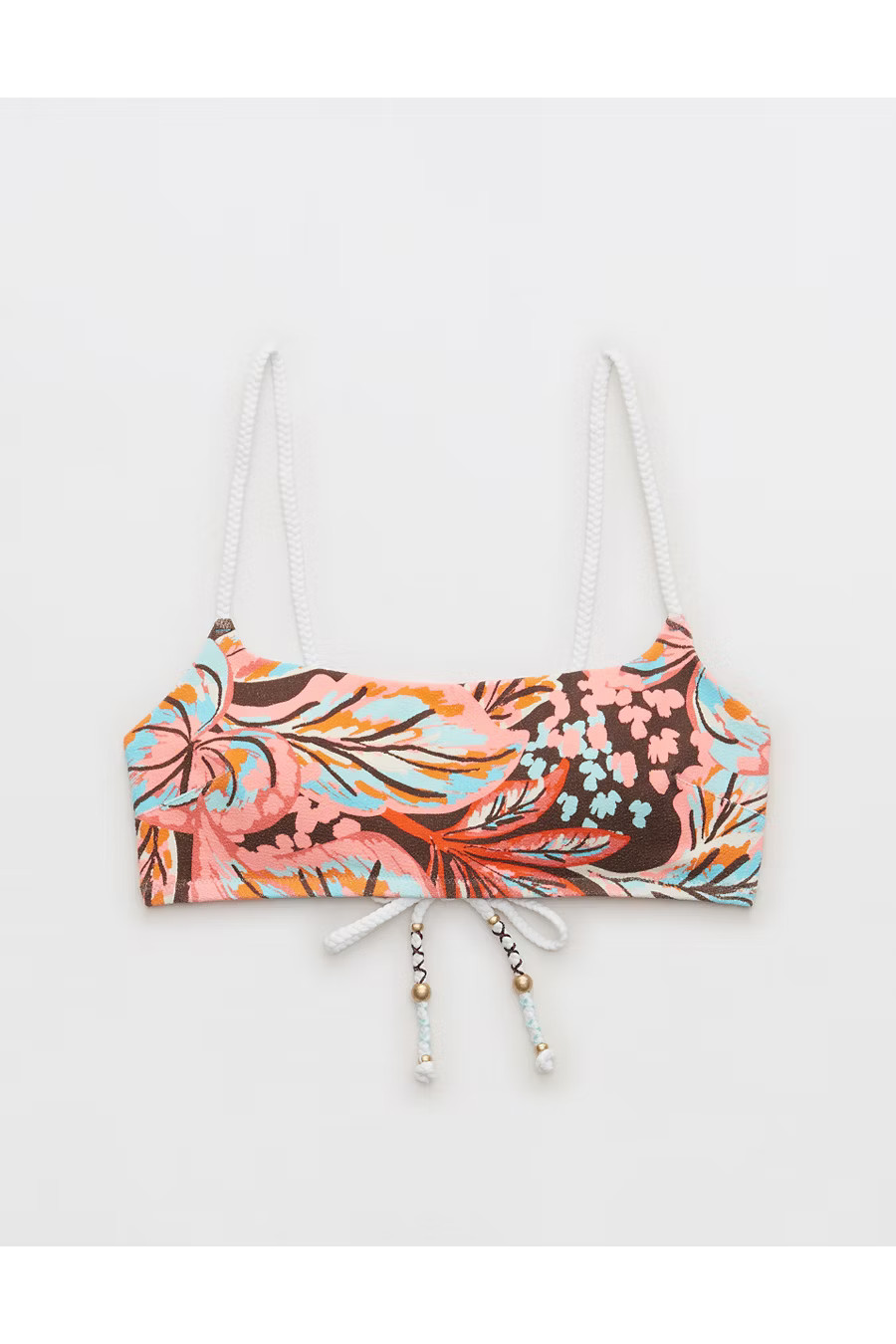 Aerie Buzzed Terry Straight Scoop Bikini Top | American Eagle Outfitters (US & CA)