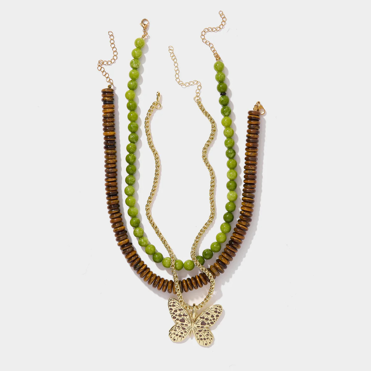 Evergreen Bloom Necklace Stack | Allie + Bess