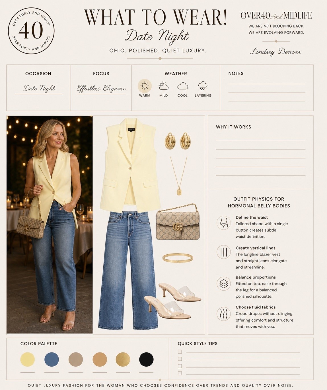 ✨Tap the bell, save and ❤️ for over 40 fashion, midlife style, midsize fashion and luxury looks for less. 

What to wear date night 

👑"Helping you look good, feel good!" - Lindsey Denver  Spring looks, Midlife style for real women who want to feel confident again. Over 40 fashion and over 50 style that works with changing bodies, perimenopause shifts, and real life. Think midsize fashion, Gen X style and up, body confidence, and mom outfits that feel polished, comfortable, and elevated...because style over 45 and over 50 should feel effortless, not stressful.

#LTKOver40 #LTKMidsize #LTKPlusSize

Comment SHOP below to receive a DM with the link to this post on my LTK ⬇ https://liketk.it/6b47u ltkover40 ltkplussize primeday2022 trgtdealday2022 ltkxprimeday ltkxprime ltkmidsize