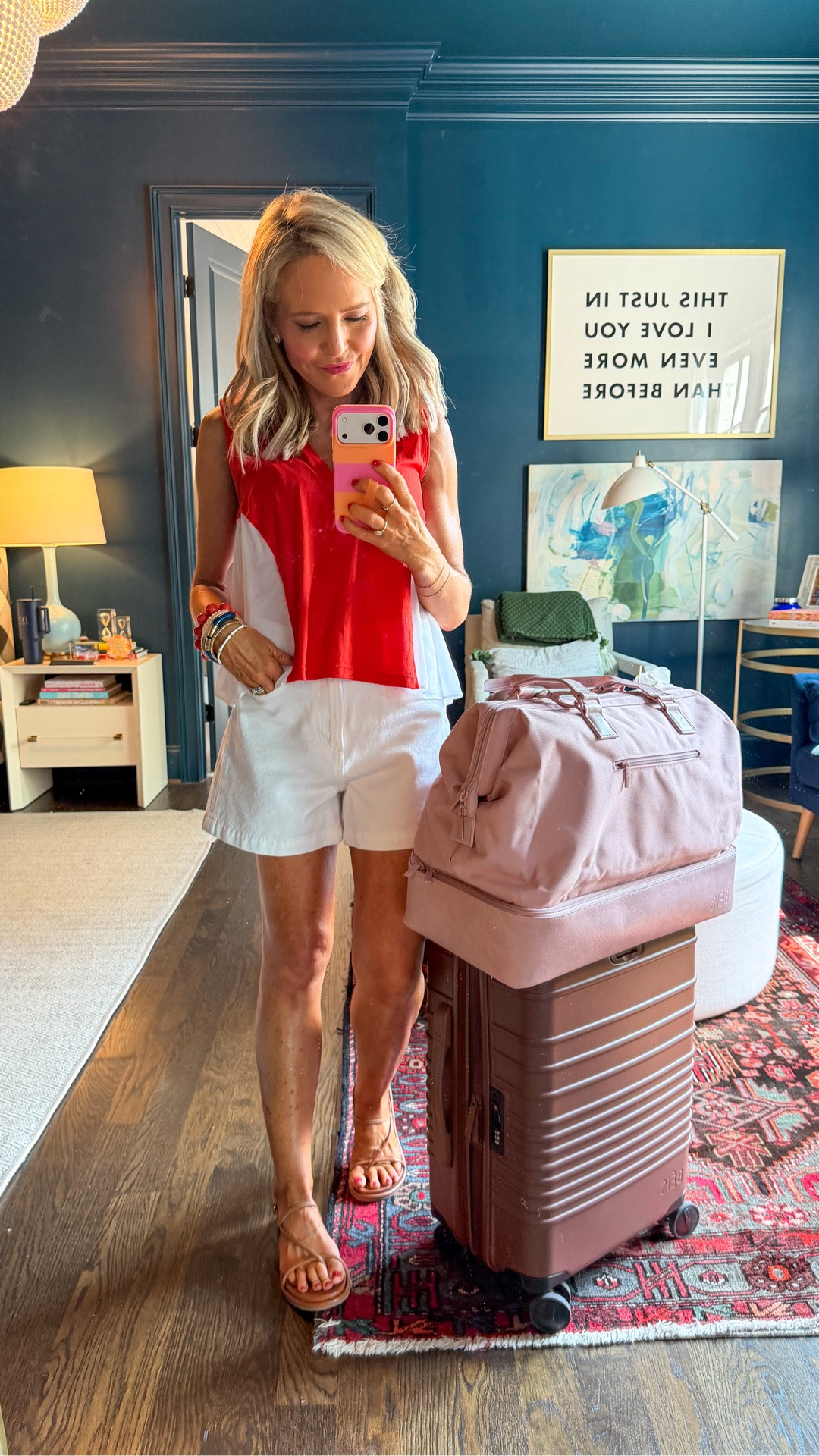 kicking off the holiday weekend!! wearing XS in @Anthropologie tank and size 25 shorts •

#LTKootd #LTKSeasonal #LTKSaleAlert
