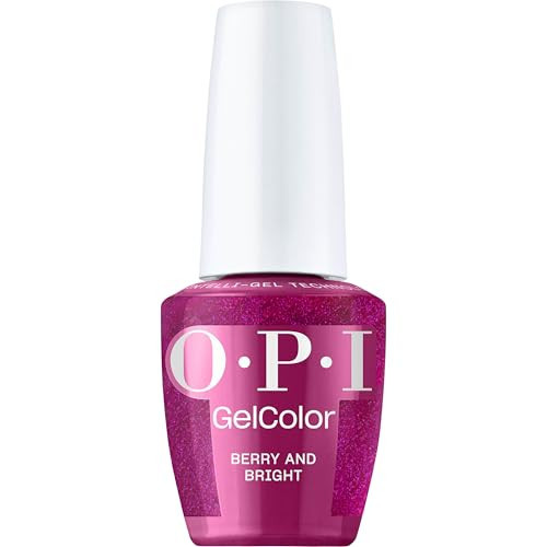OPI GelColor Berry and Bright | Opaque Dark Neutral Purple with Pink Shimmer LED Cure Gel Nail Polish | Salon-Quality Shine, Long-Lasting Wear | 0.5 Fl Oz | Good Enough to Treat | Holiday 2025 | Amazon (US)