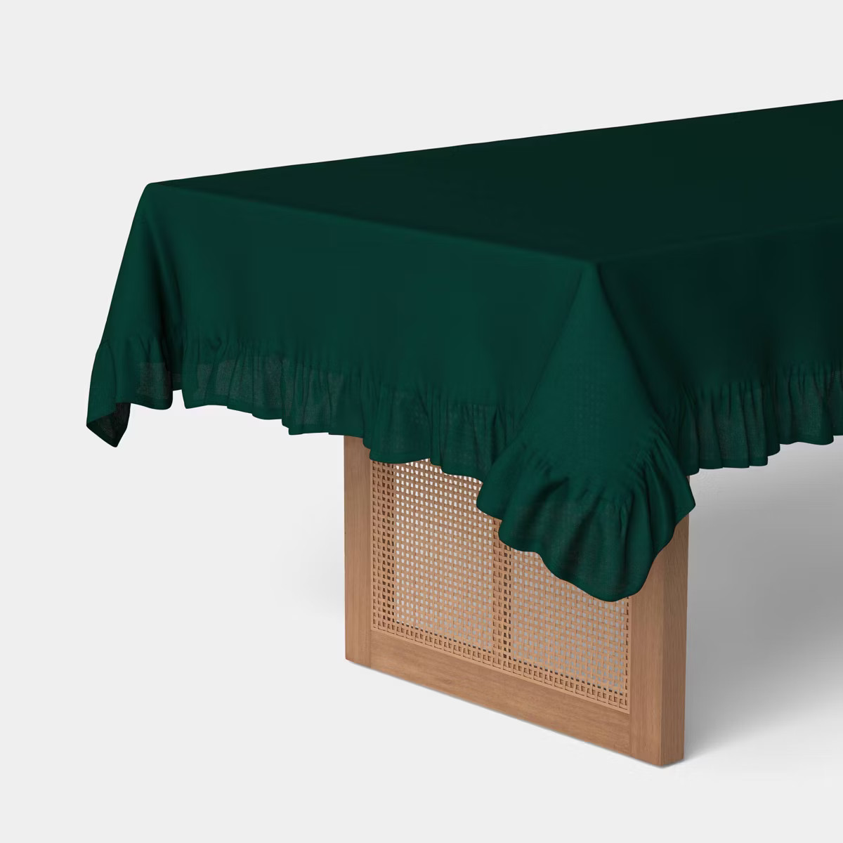 104"x60" Tablecloth Green Ruffle - Threshold™ | Target