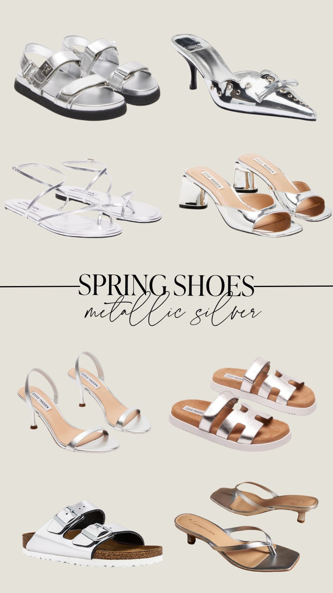 Metallic Silver spring shoes I am loving!

#LTKstyletip #LTKshoecrush #LTKSeasonal