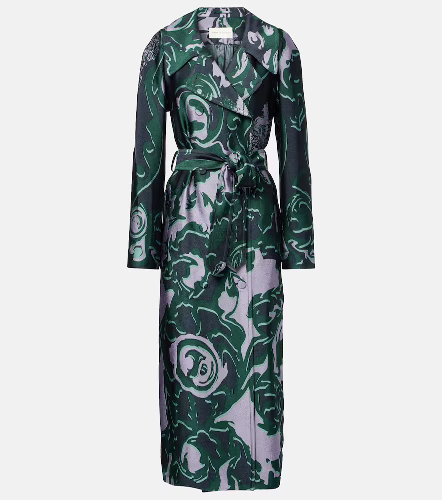 Dries Van Noten Printed trench coat | Mytheresa (US/CA)