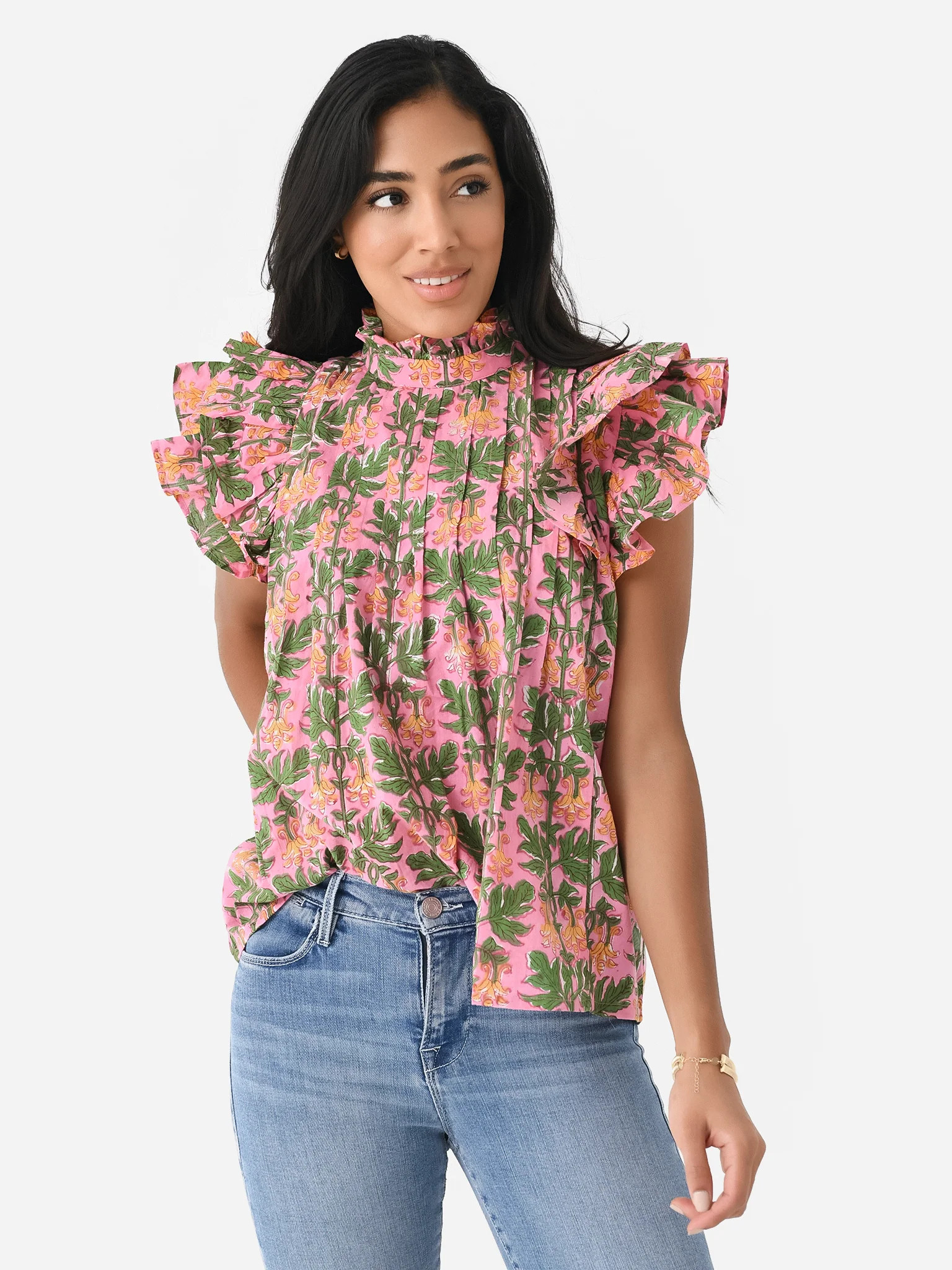 Sur La Vague Women's Dakota Pintuck Top | Saint Bernard