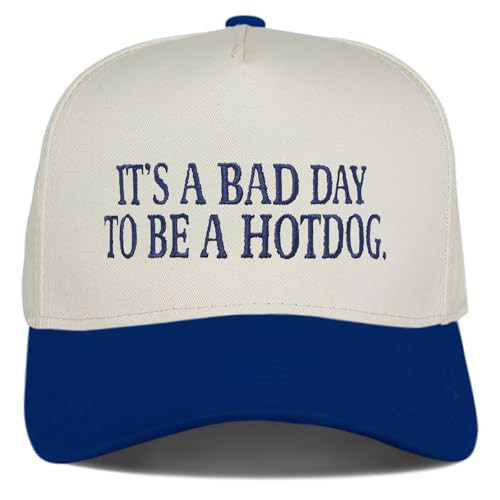 It's A Bad Day to Be A Hotdog Funny Trucker Hats Women Vintage Adjustable Baseball Cap Embroidery Fashion Trucker Hat | Amazon (US)