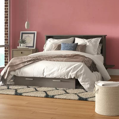 Seaside Queen Storage Murphy Bed with Mattress | Wayfair North America