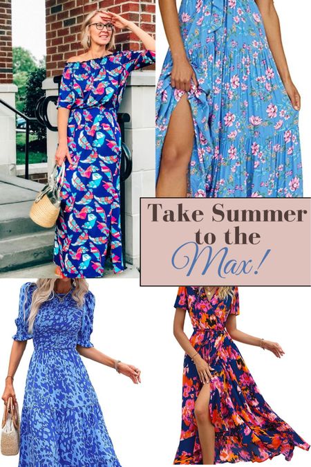Take your Summer style to the max with maxi dresses. A maxi dress gives off a certain feminine chic that shows your style and raises up your look for any occasion. 

#summerOutfitlook #SummerConcert #ConcertOutfit #DateNightOutfit #FeminineDress #FloralDress #MaxiDress #WeddingGuestDress 

#LTKFestival #LTKStyleTip #LTKFindsUnder50