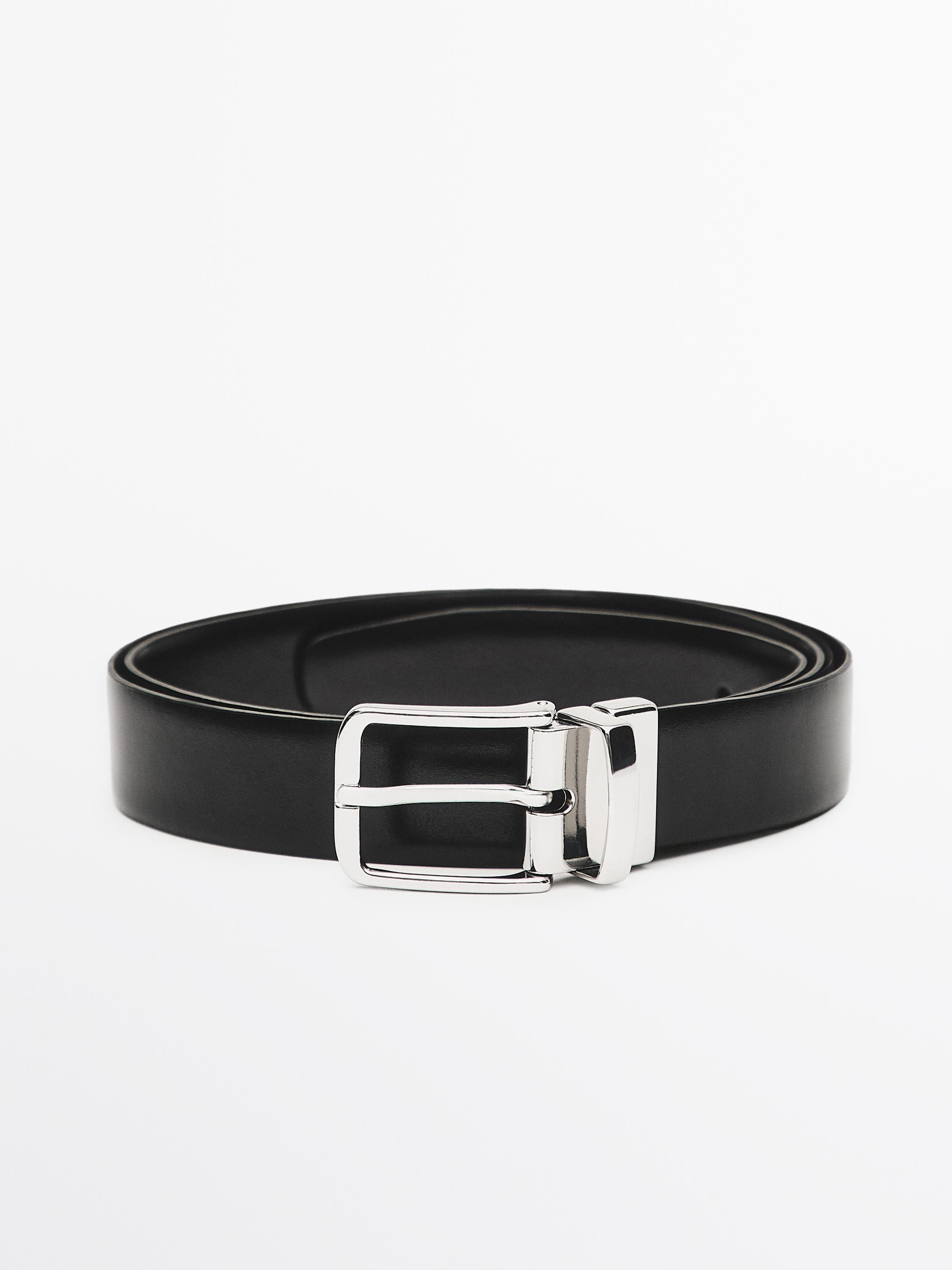 Reversible nappa leather belt | Massimo Dutti UK