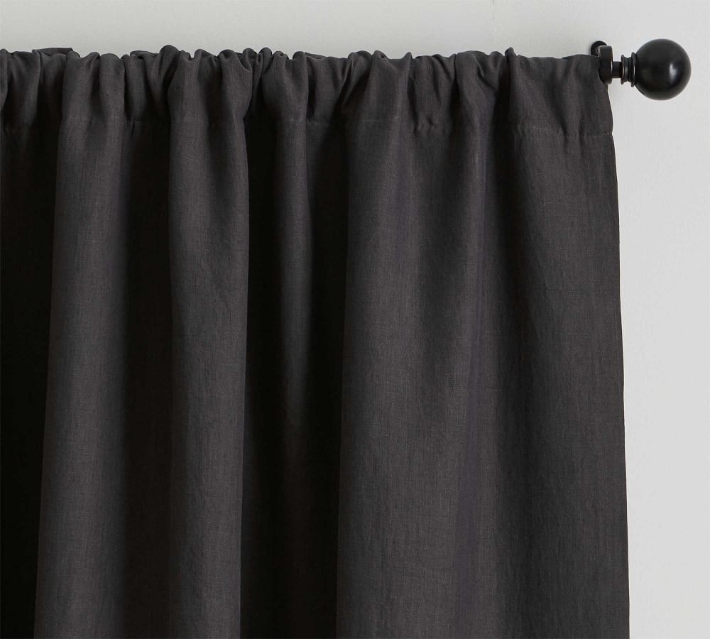 Belgian Flax Linen Rod Pocket Curtain | Pottery Barn (US)