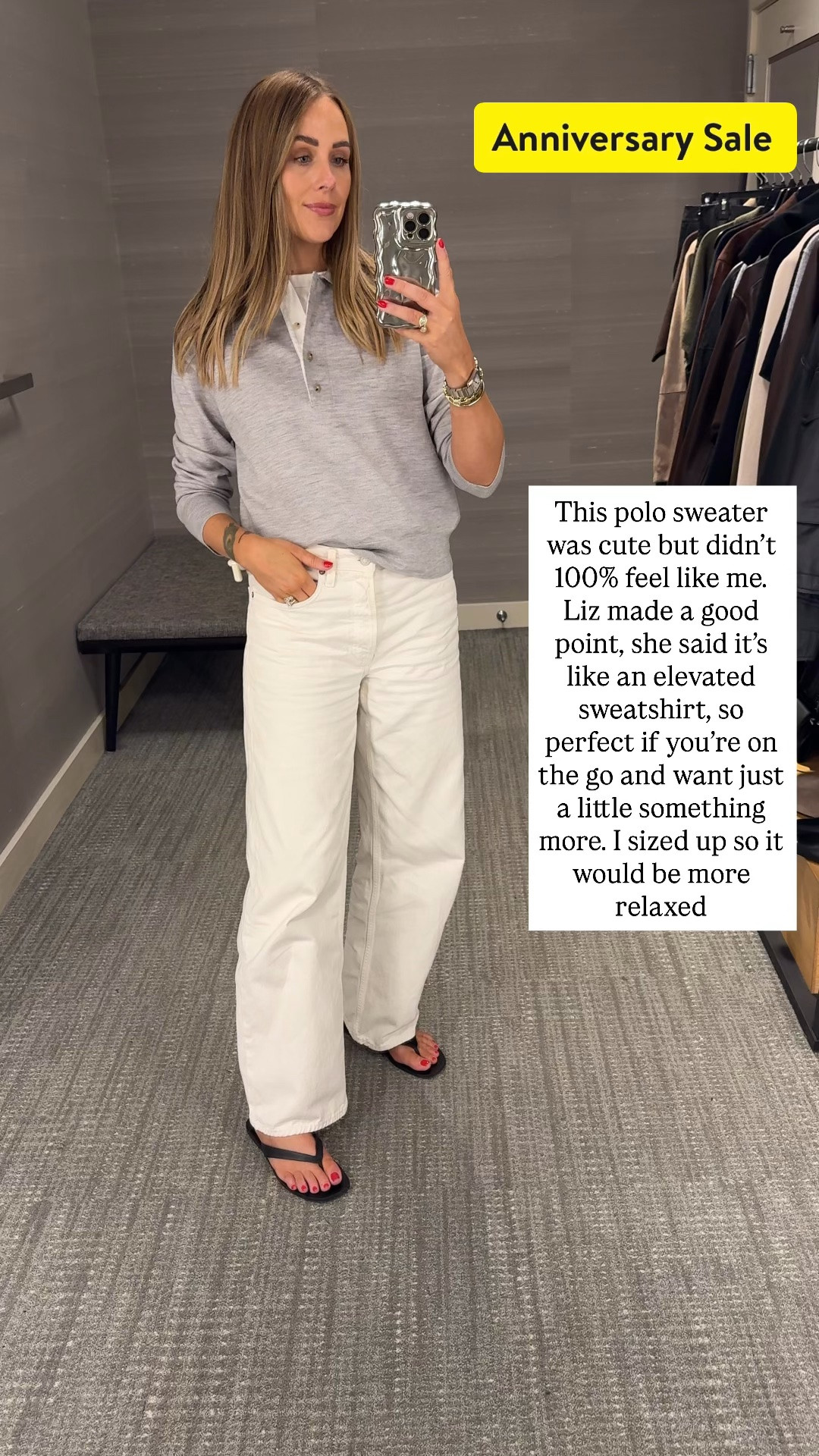 Fashion Jackson NSALE Nordstrom anniversary sale. Wearing a medium in the sweater

#LTKOver40 #LTKootd #LTKSaleAlert