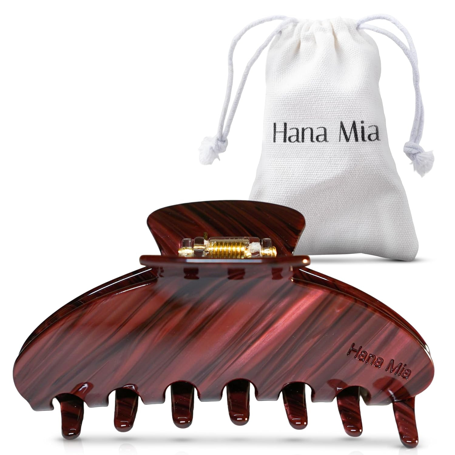 Luxury Burgundy Claw Clip for Women | Our Large 4 Inch Hair Clip Creates Beautiful Half Ups, Secure Updos & Chic Daily Styles | Premium Acetate Claw with Secure Hold & Snag Free Teeth for Easy Styling | Amazon (US)