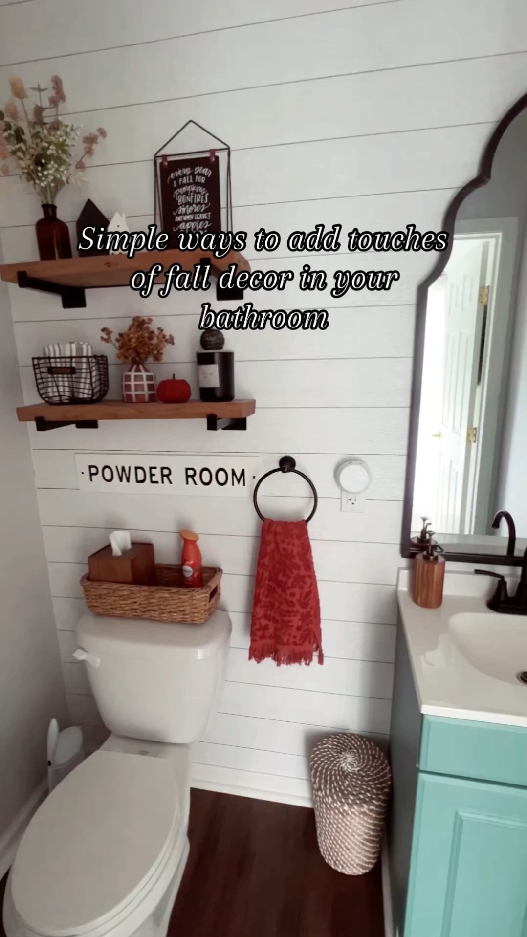 Fall bathroom decor 🎃🍂#LTKFind #LTKvideo

#LTKSeasonal #LTKfindsunder50 #LTKfindsunder100 #LTKstyletip #LTKsalealert #LTKhome