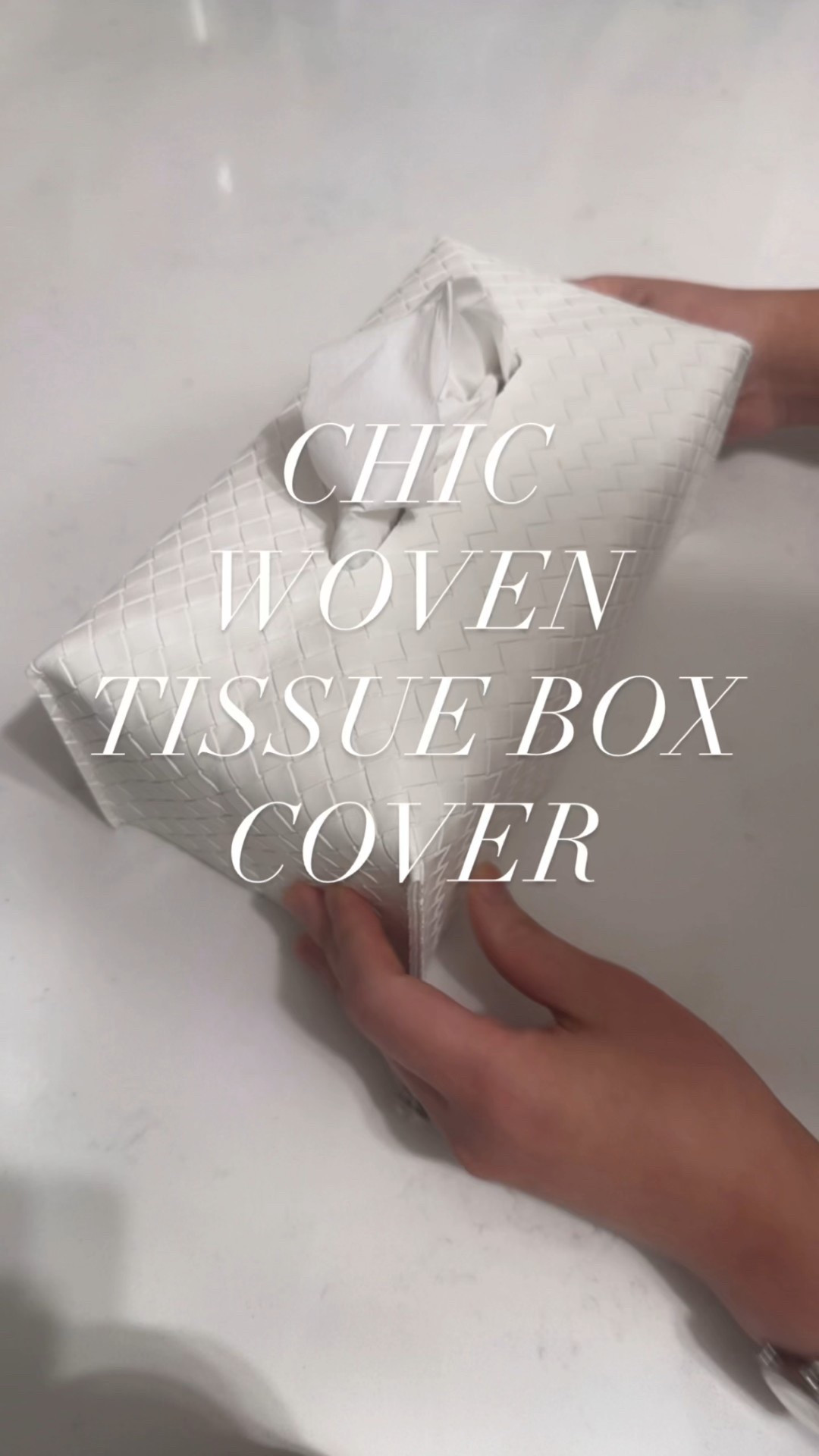 Chic woven white tissue box cover

#LTKHome #LTKFindsUnder50