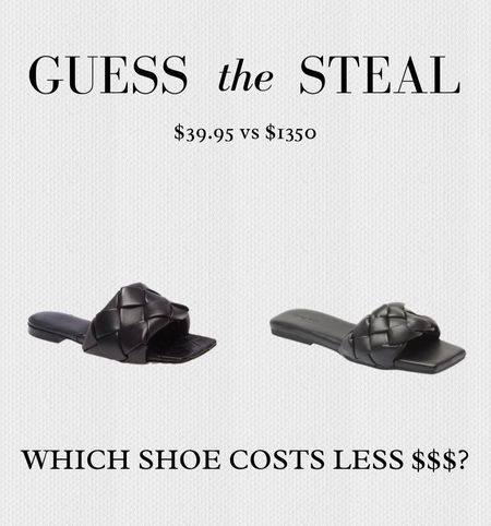 Which black sandal do you choose? 

#LTKshoecrush #LTKstyletip #LTKSeasonal