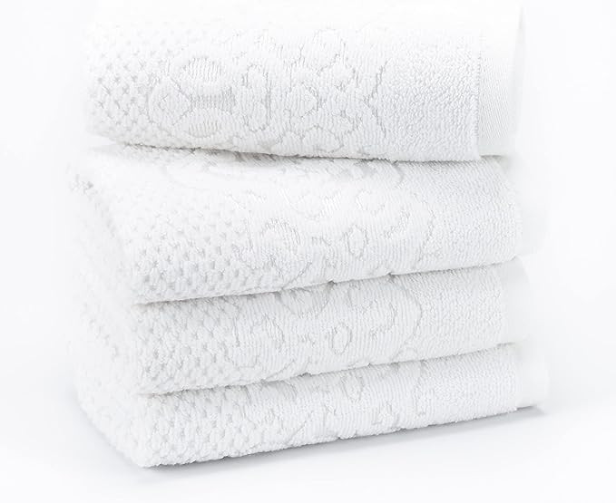 EastNBlue Galata Premium 100% Turkish Cotton Washcloths 4 Pack, Extra Soft & Absorbent Wash Cloth... | Amazon (US)