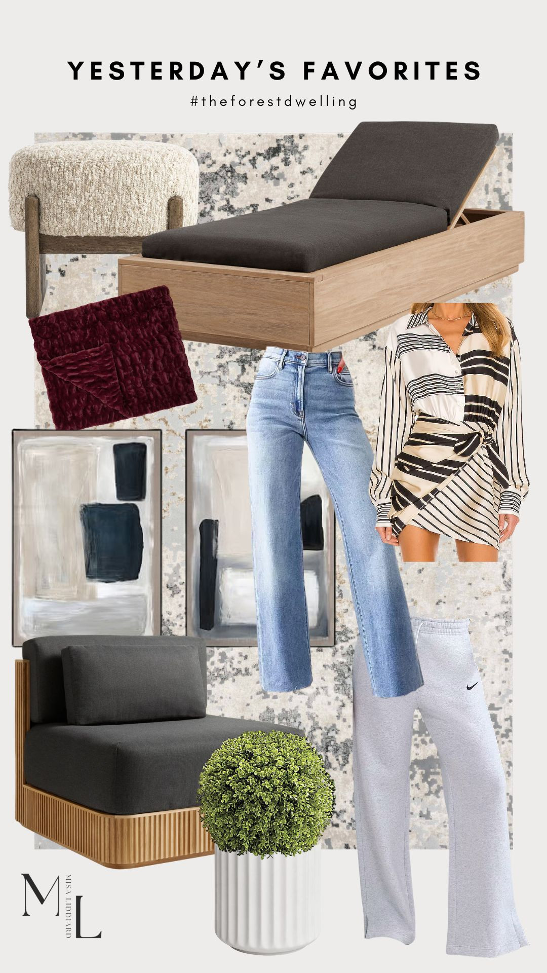 Yesterday's faves! The faux boxwoods are a timeless outdoor accent. If you haven't tried Lola Blankets, they are absolutely worth the hype. So good! The Phoenix sweats are a go-to. Love the wide leg fit. 

 #LTKdayinmylife #LTKSeasonal #LTKHome