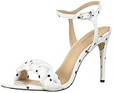 Rachel Zoe Women's Kelly Braid Sandal Heeled, white/black polka dot, 8.5 M US | Amazon (US)