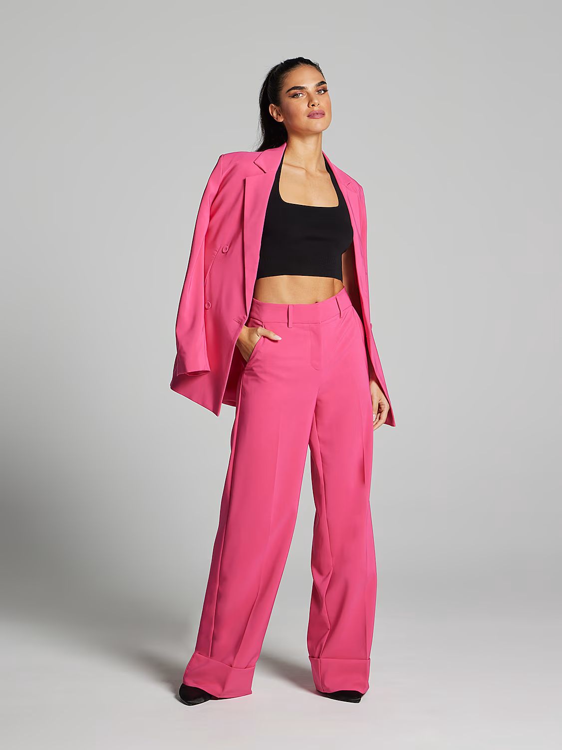 Parker High-Waisted Pleated Cuffed Pant - Gabrielle Union Collection - New York & Company | New York & Company