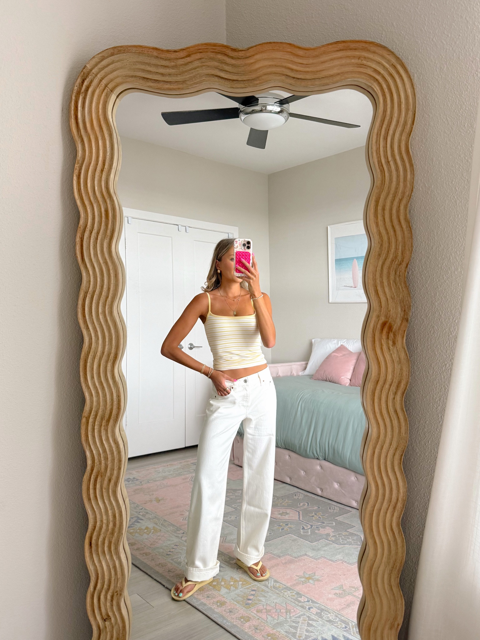 the cutest spring outfit of the day! from the Abercrombie spring sale - code AFLTK for an extra 25% off everything! 💛 wearing a 24 regular in jeans 

#LTKootd #LTKSpringSale