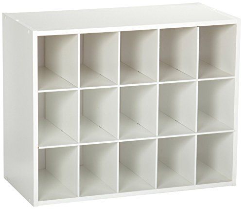 ClosetMaid 8983 Stackable 15-Unit Organizer, White | Amazon (US)
