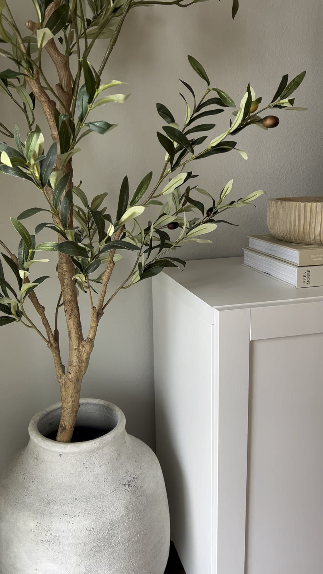 Olive tree and cutest vase from
Hobby lobby 

#LTKHome