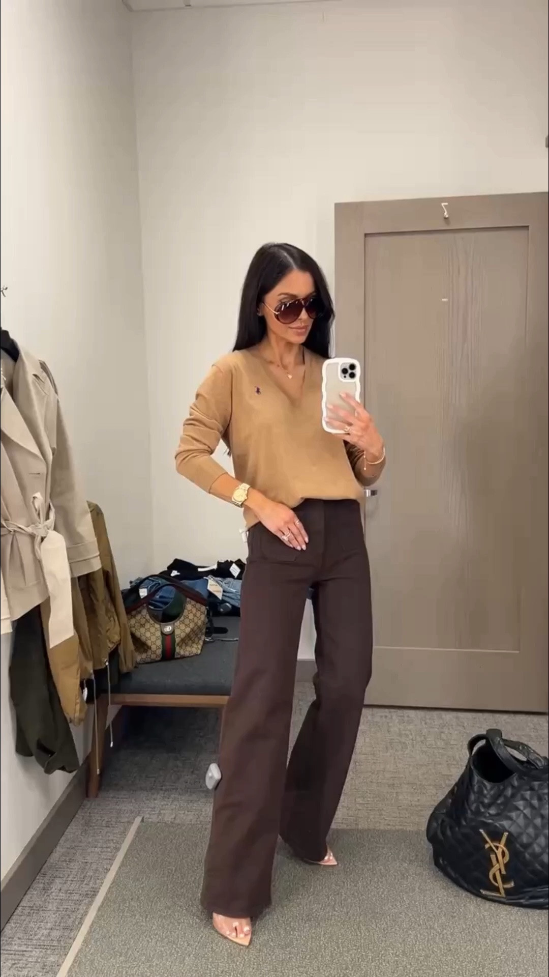 Nordstrom anniversary sale picks I’m buying 
Nsale 2026 outfits 
Frame brown jeans wearing a 24 
Polo ralph lauren sweater wearing an xs

#nsale @nordstrom

#LTKSaleAlert #LTKWorkwear #LTKOver40