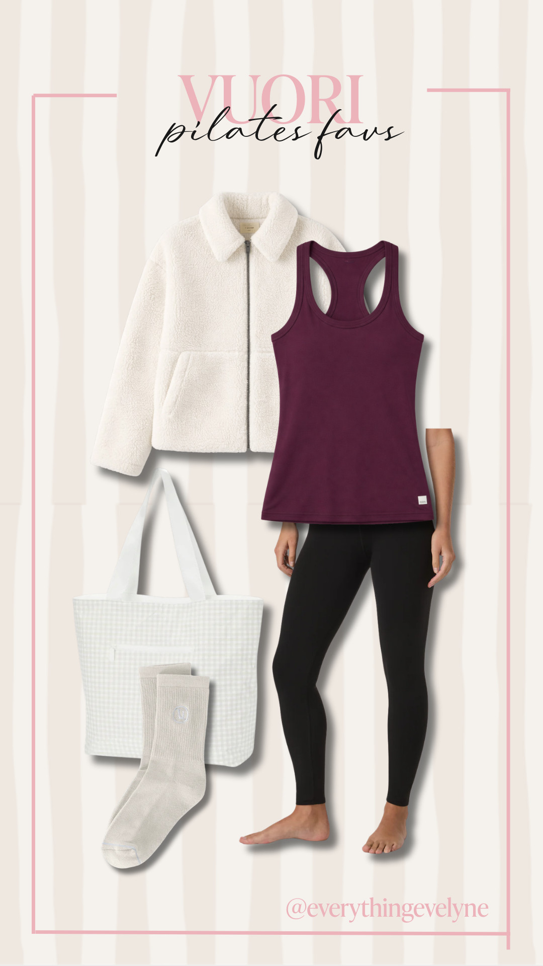 My go-to Vuori picks for Pilates 🤍

These pieces seriously do not budge! They're compressing yet still soft in all the right ways.

pilates outfit, workout ootd, leggings, athlesiure  

 #LTKootd #LTKfitnessgoals #LTKActive