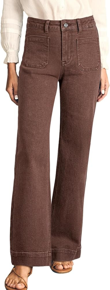 Astylish Women's Wide Leg Jeans High Waisted Denim Pants | Amazon (US)