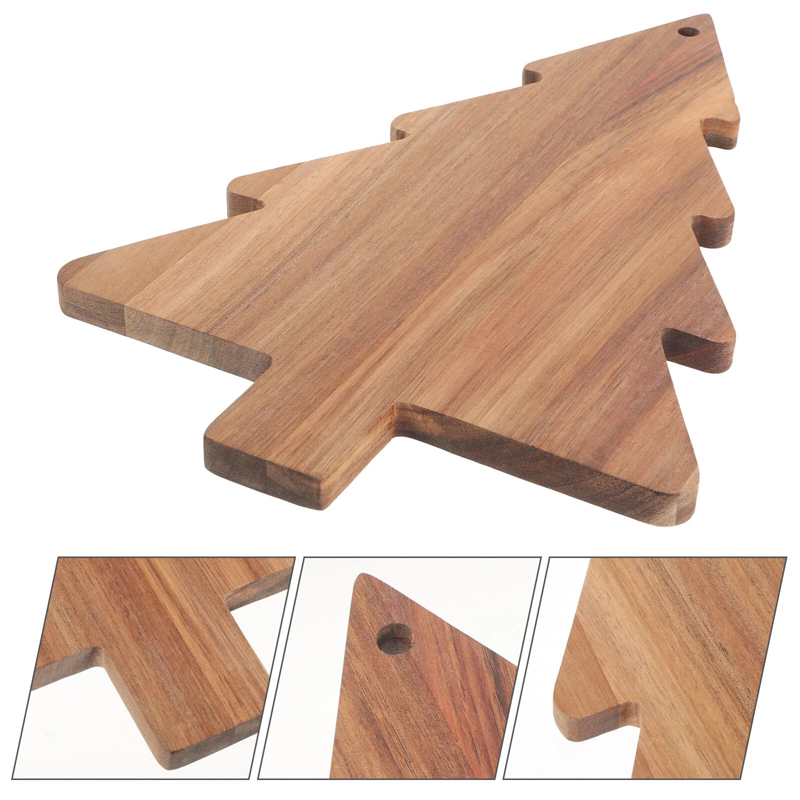 Christmas Cheese Cutting Board Platter Acacia Kitchen Cutting Chopping Board with Handles Christm... | Walmart (US)