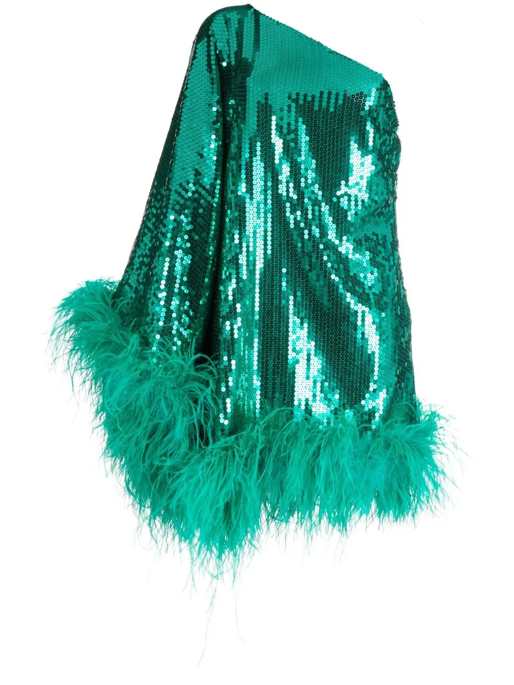 Taller Marmo feather-trim Detail Mini Dress - Farfetch | Farfetch Global