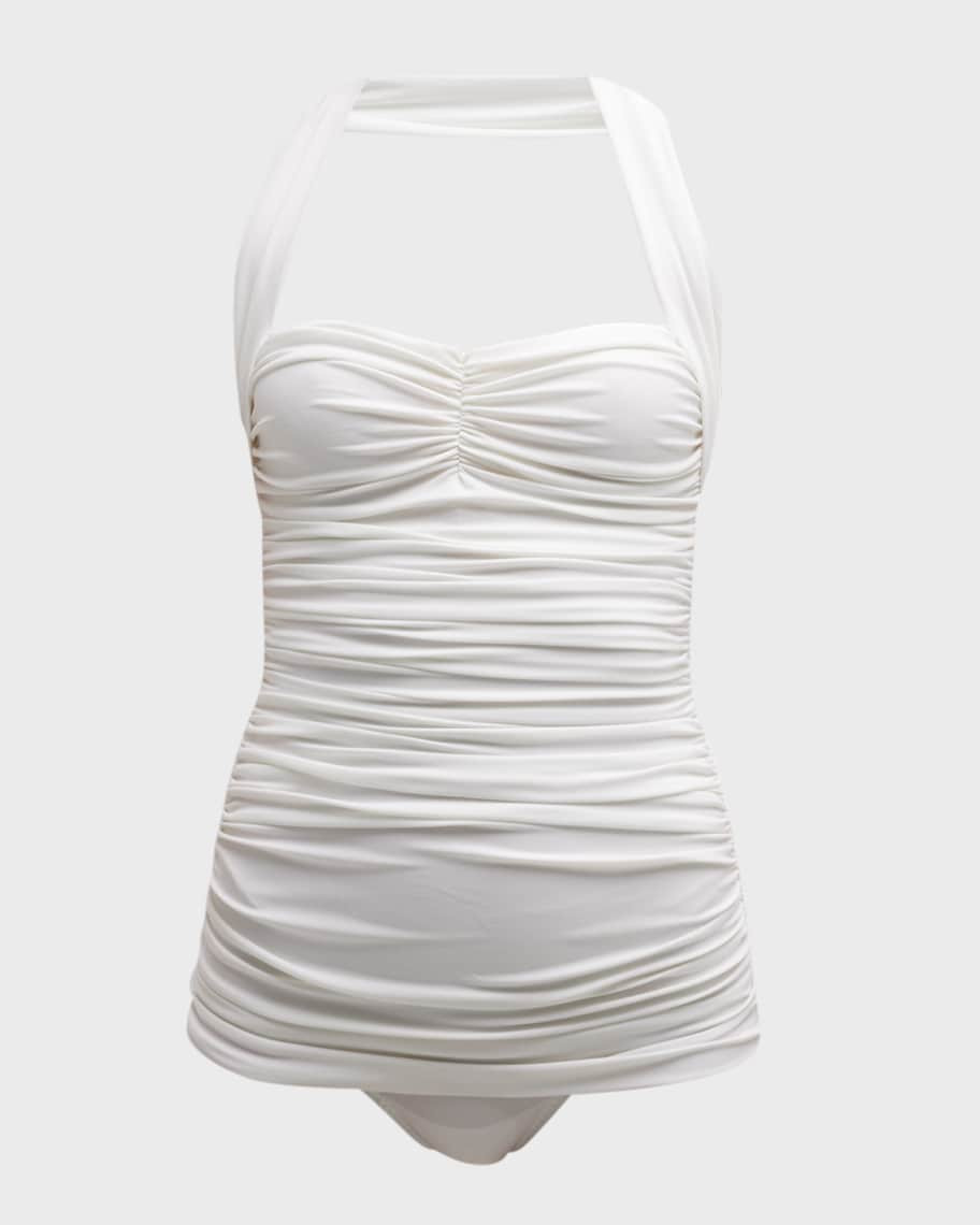 Bill Mio Halter One-Piece Swimsuit | Neiman Marcus
