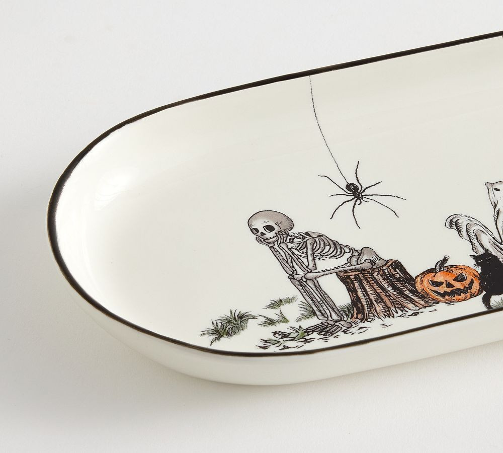 Midnight Manor Stoneware Cookie Platter | Pottery Barn (US)