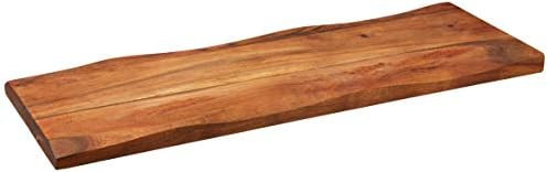 Mountain Woods Brown Hand Crafted Live Edge Acacia Cutting Board/Serving Tray | Cheese Board | Ch... | Amazon (US)