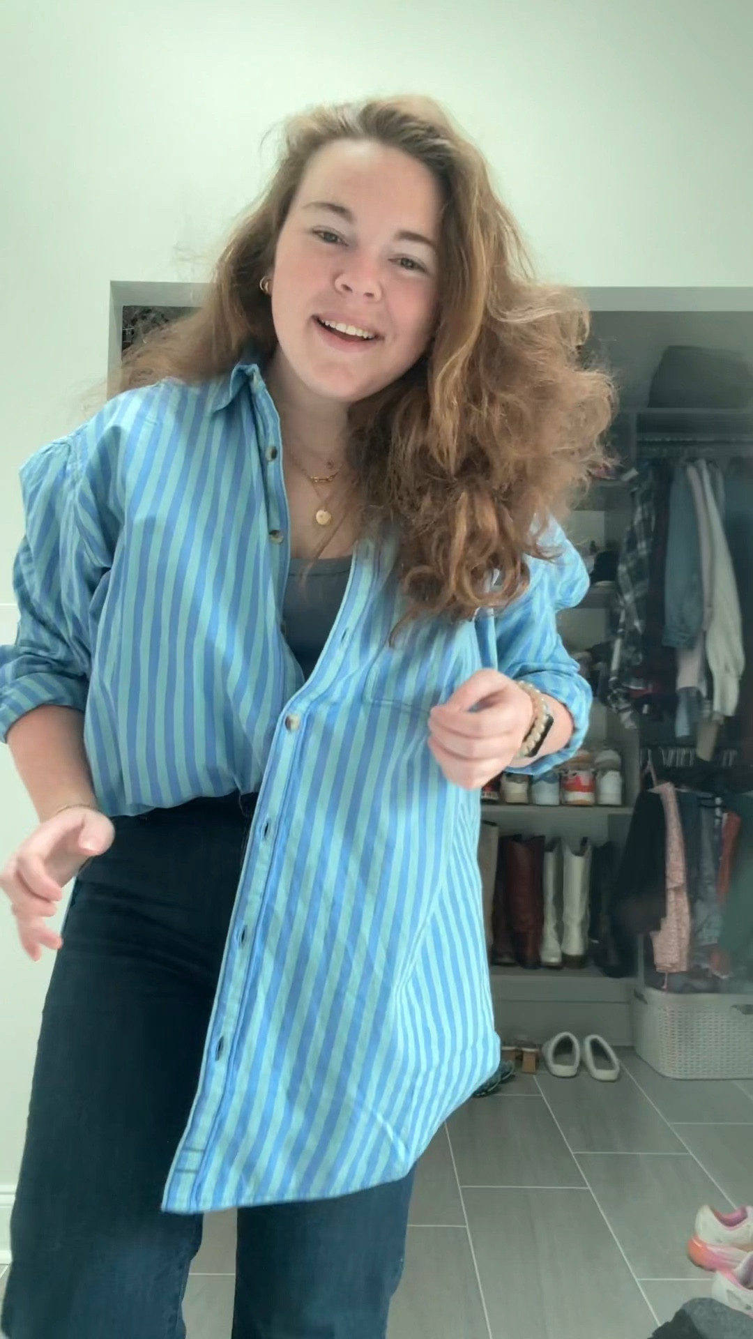 Fun OOTD! 

Striped Top // Size Small
Jeans // Size 31
Bodysuit // Size XXL

#LTKmidsize #LTKVideo #LTKstyletip