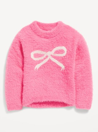 Cozy Long-Sleeve Graphic Sweater for Toddler Girls | Old Navy (CA)