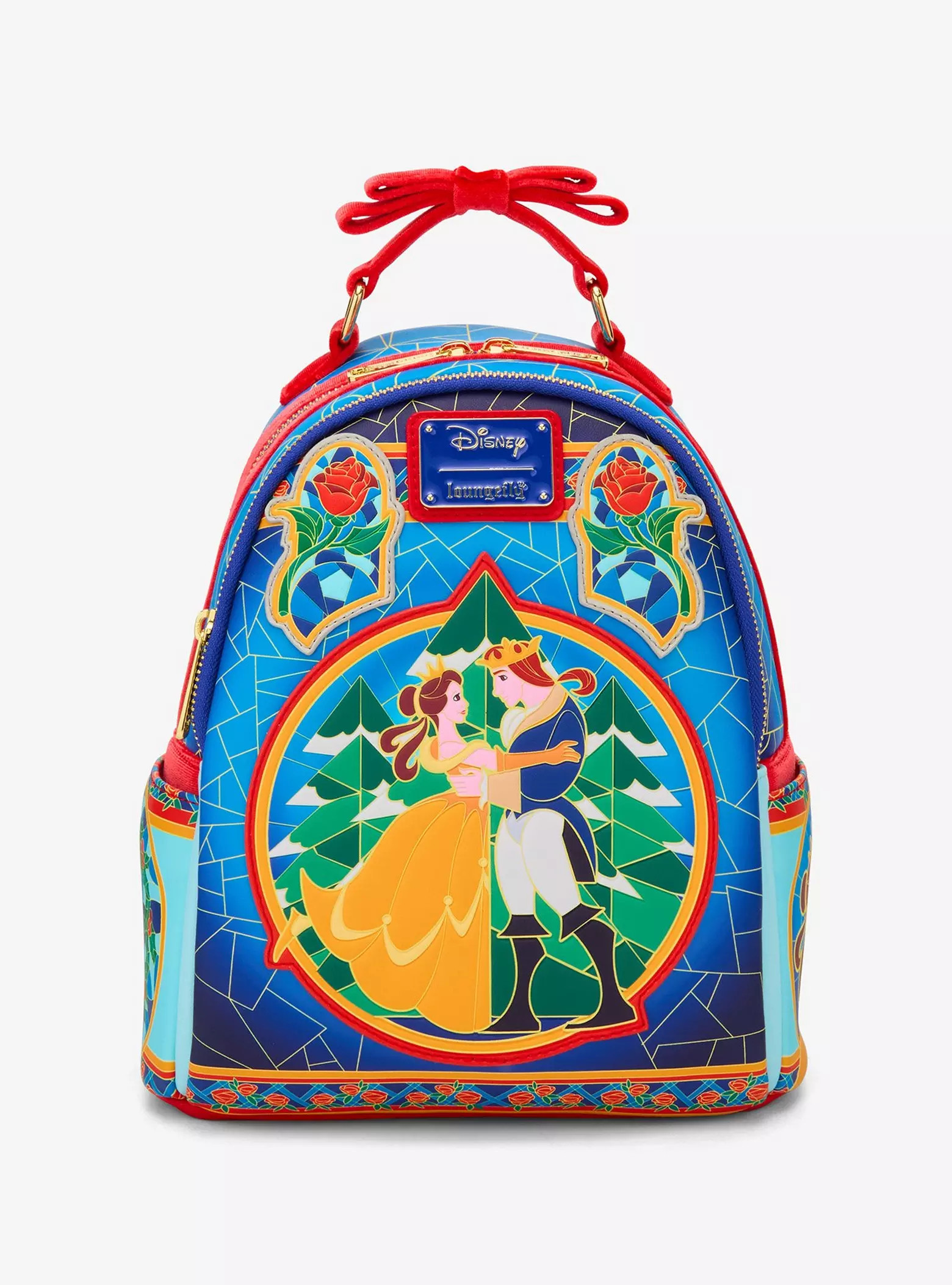 Loungefly Disney Beauty and the Beast Stained Glass Mini Backpack — BoxLunch Exclusive | BoxLunch