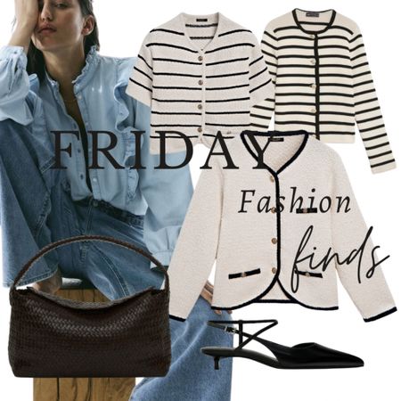 Friday Finds 

Striped cardigans 
Chanel like cardigans 
Massimo Dutti 
Denim grill shirts 

#LTKeurope