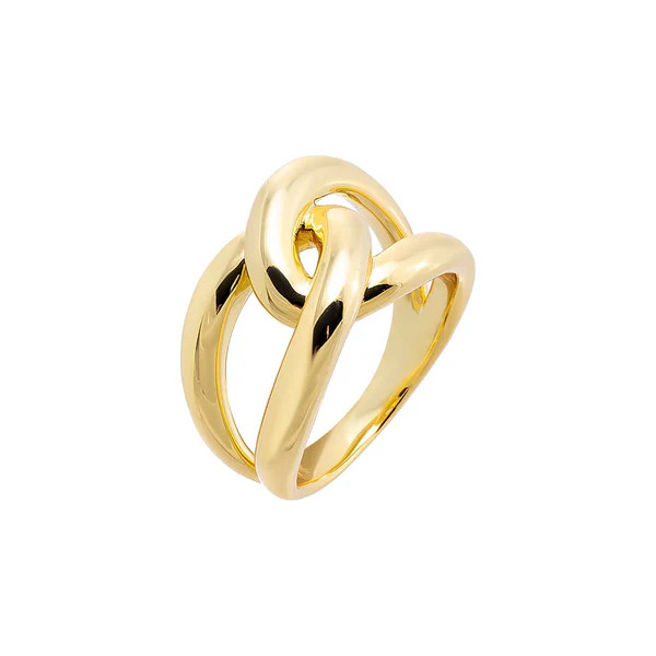 Solid Intertwined Chunky Chain Ring | Adina Eden