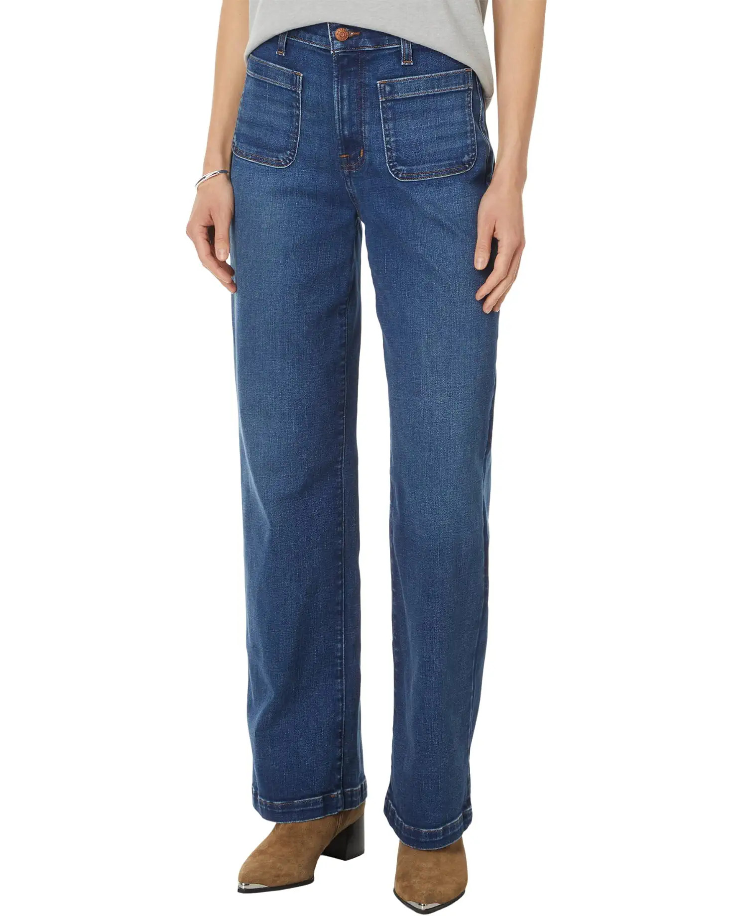 Perefect Vintage Wide with Patch Pocket in Allentown Wash | Zappos