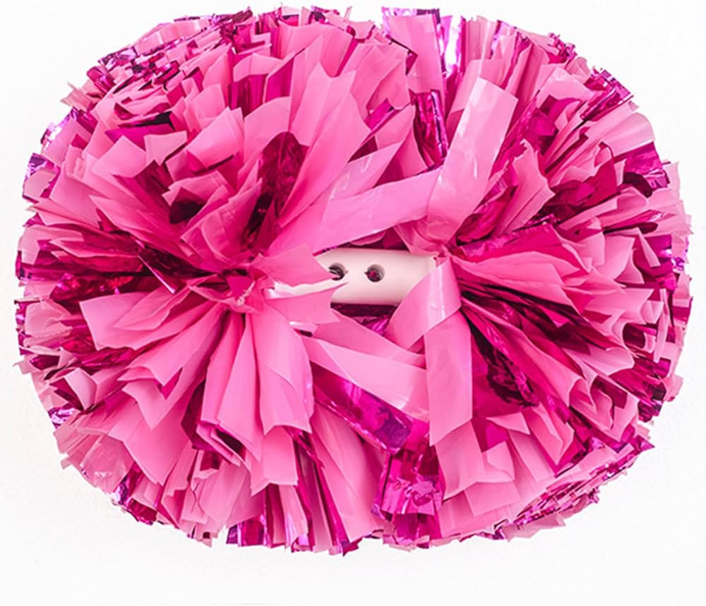 2 Pack Pom Poms Cheerleading, Cheerleading Pom Poms for Girls with Baton Handle, Cheer Pompoms fo... | Amazon (US)