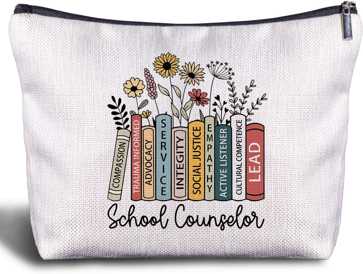 Amazon.com : Zomhix School Counselor Gifts Makeup Bag for Women - Guidance Counselor Appreciation... | Amazon (US)