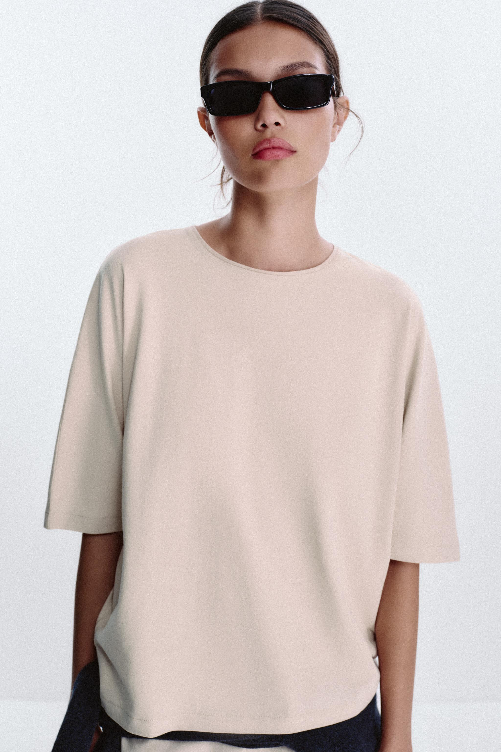 OVERSIZED TEXTURED T-SHIRT | Zara US