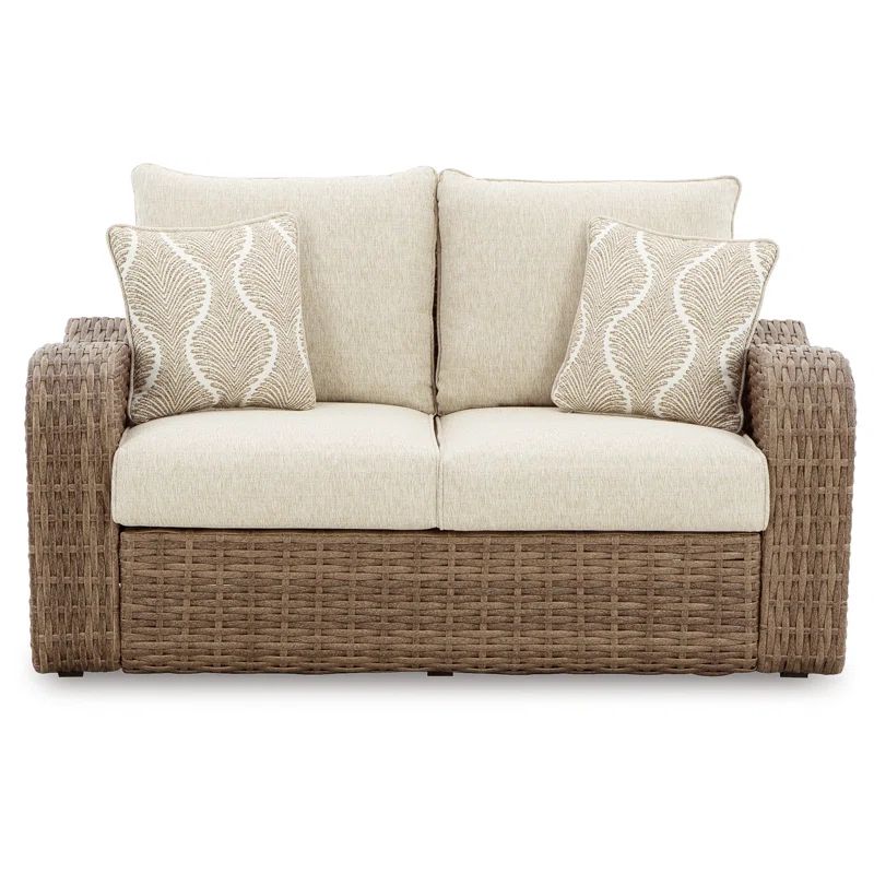 62.2'' Wide Outdoor Loveseat with Cushions | Wayfair North America