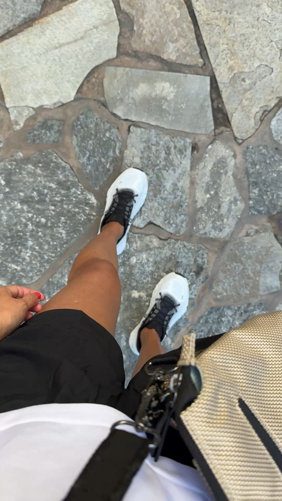 Vacation outfit for exploring walking trail. 
Active shorts. Sport shorts are a cute style with side ruching details. Wide comfy waistband. True to size. 
Favorite athletic sneakers for walking. Elastic laces for slipping on and off easily. Cushiony and supportive. True to size. 
Travel bag from @Sherpani . Crossbody bag for active adventures while traveling. Lightweight and multiple pockets and organizational details. 


#LTKTravel #LTKOver40 #LTKActive