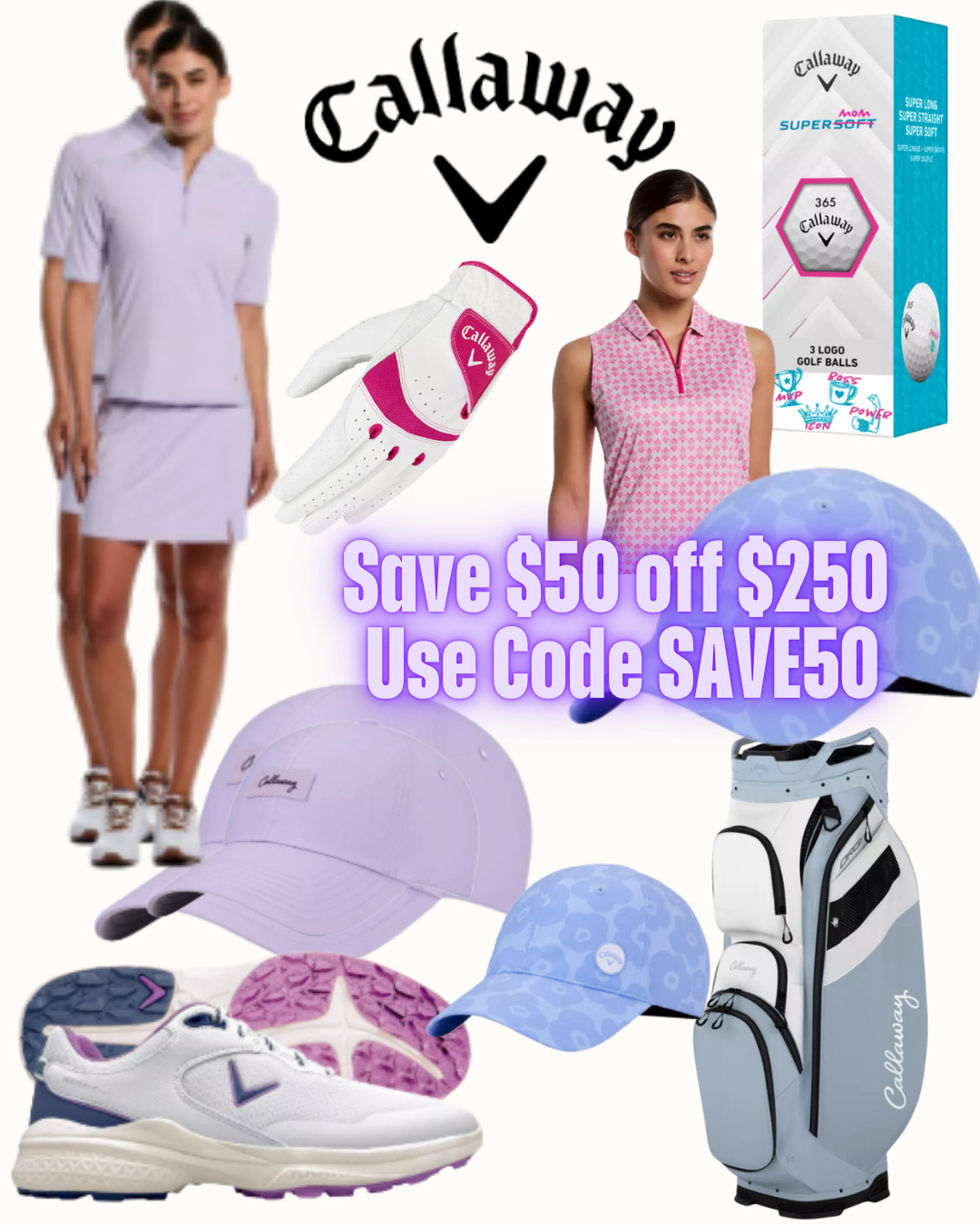 The perfect Mother’s Day gift for golf moms ⛳💗
Shop Callaway Golf favorites and save $50 when you spend $250 with code SAVE50.

From fun “Super Mom” golf balls to must-have gear, these are gifts she’ll actually use on the course.

✨ Easy + thoughtful gifting for:
• Golf moms + caddies
• Tournament days + practice rounds
• Stylish, practical golf finds

#MothersDayGifts #GolfMom #CallawayGolf #GolfLife #GolfStyle #GolfDeals #GiftIdeas 

 #LTKMothersDay #LTKmomlife #LTKActive