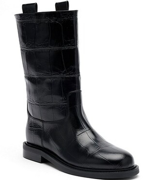 Marc Nolan Women's Blair Croco Embossed Leather Riding Boots | Dillard's | Dillard's